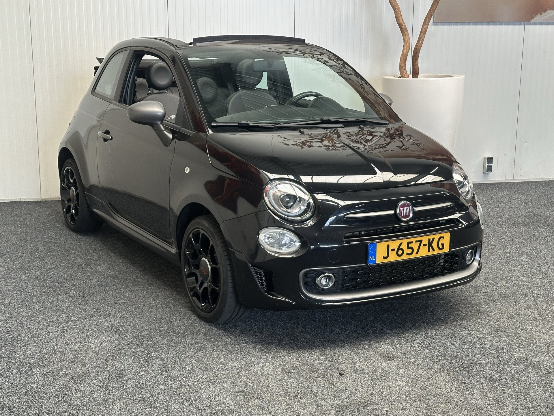 Fiat 500C 1.2 SPORT CABRIOLET DIGITALE DISPLAY HALF LEDER AI, Voorwielaandrijving, Gebruikt, 4 cilinders, Cabriolet
