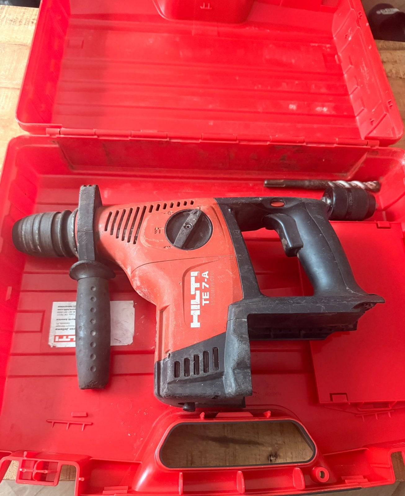 Hilti TE 7-A Accuboormachine /Boorhamer–Zonder accu en lader, Ophalen of Verzenden, Zo goed als nieuw, Boor- en/of Breekhamer
