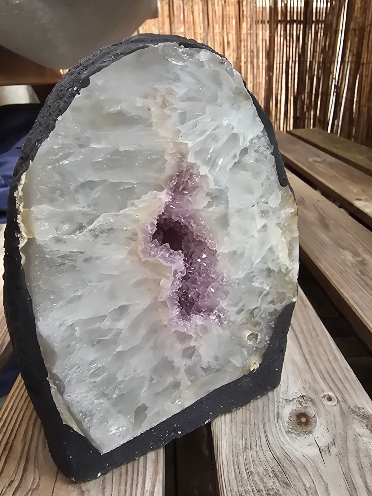 Prachtige Amethist Geode, Ophalen of Verzenden, Mineraal