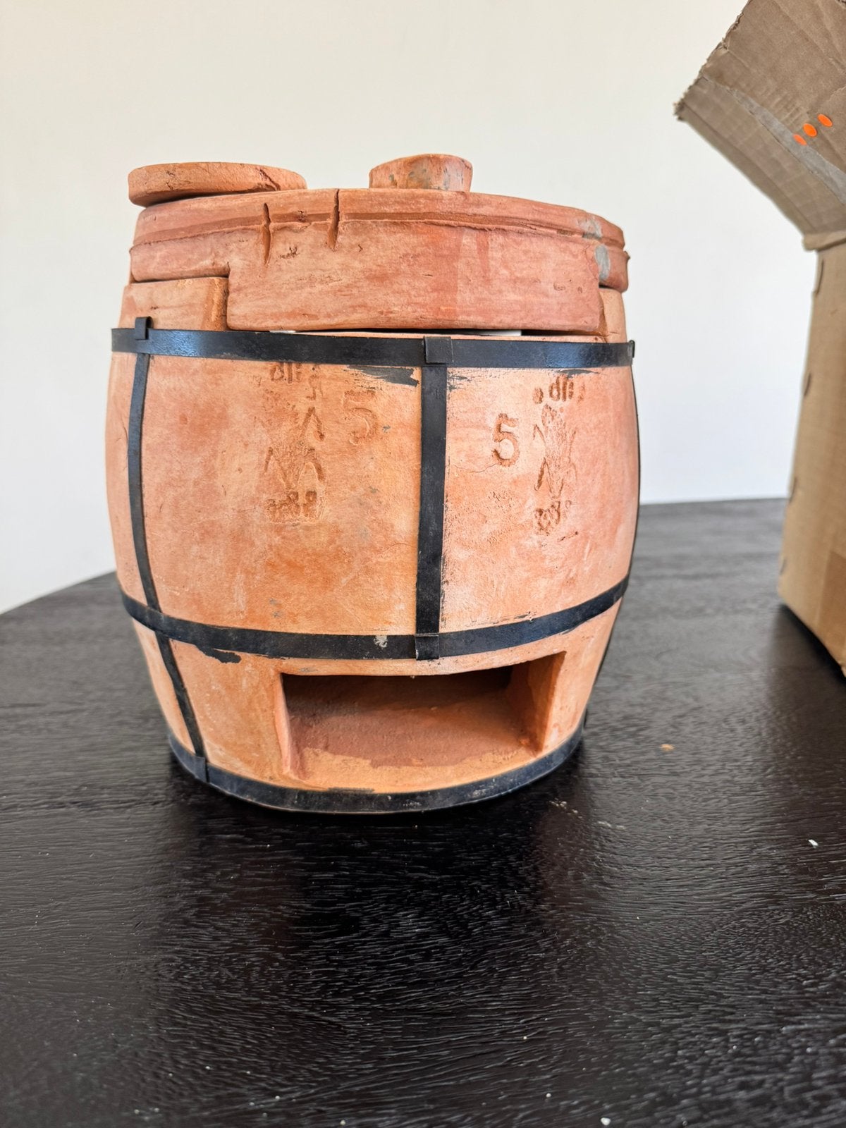 Terracotta BBQ / Stoof – Compleet met doos en handleiding, Ophalen of Verzenden, Zo goed als nieuw, Rond