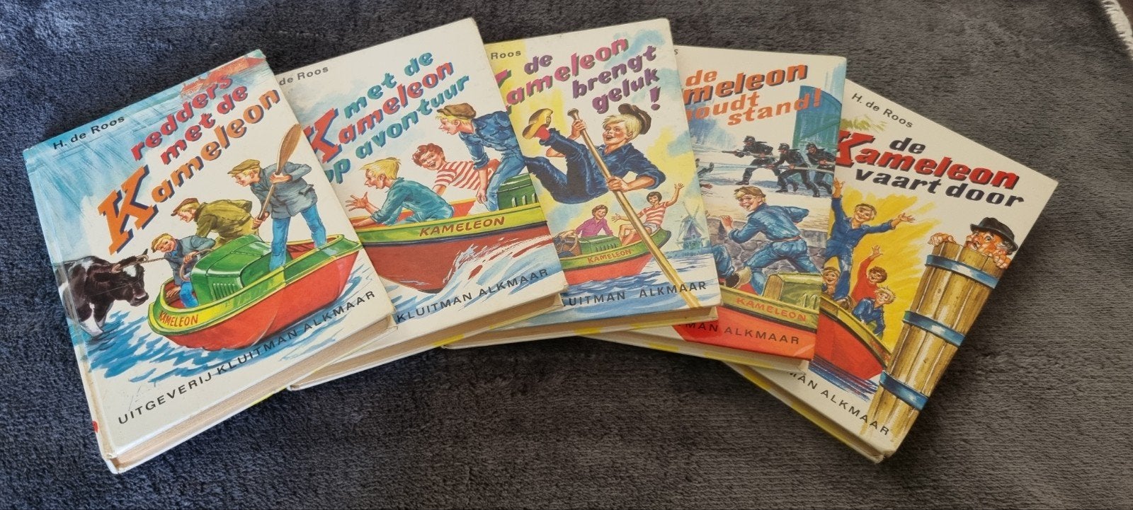 Pakket van 5 Kameleon boeken – H. de Roos, Meerdere comics, Ophalen of Verzenden, Gelezen, Europa