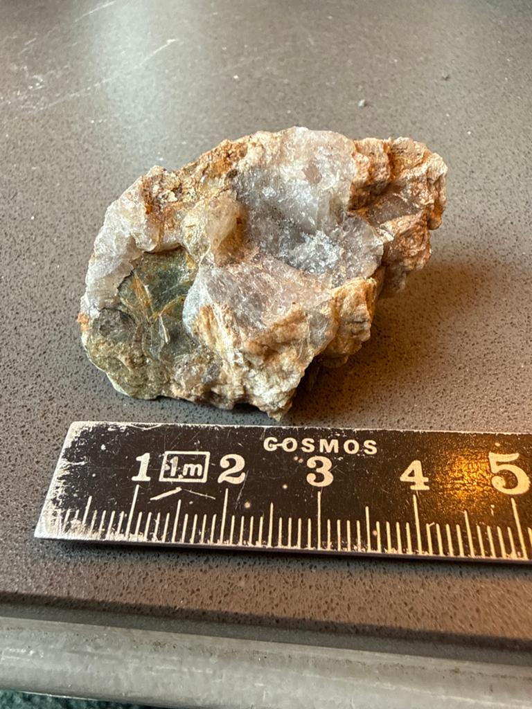 Ruwe Kwarts en Fluoriet Mineraalcluster - 30 gram, Ophalen of Verzenden, Mineraal