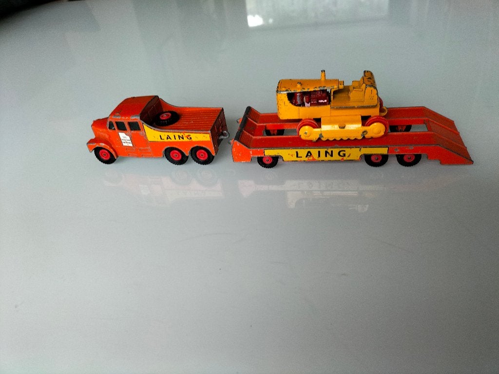 Vintage Matchbox Lesney King Size No. 8 Scammell 6x6 Tractor, Ophalen of Verzenden, Gebruikt, Bus of Vrachtwagen