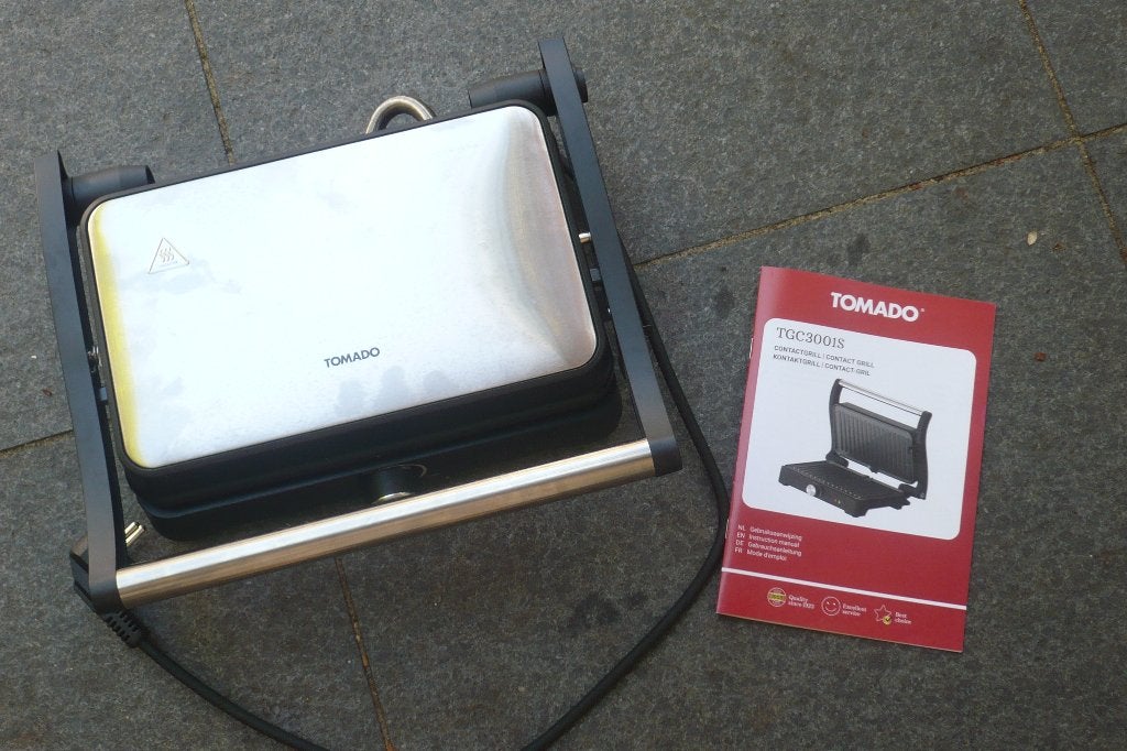 Tomado contactgrill tosti ijzer, Witgoed en Apparatuur, Contactgrills, Ophalen of Verzenden, Zo goed als nieuw