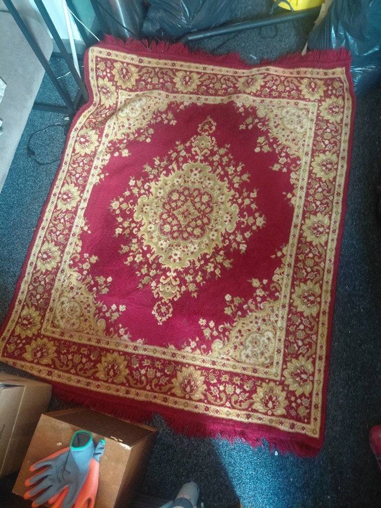 Perzisch tapijt rood, Huis en Inrichting, Ophalen, Gebruikt, 100 tot 150 cm, Rood