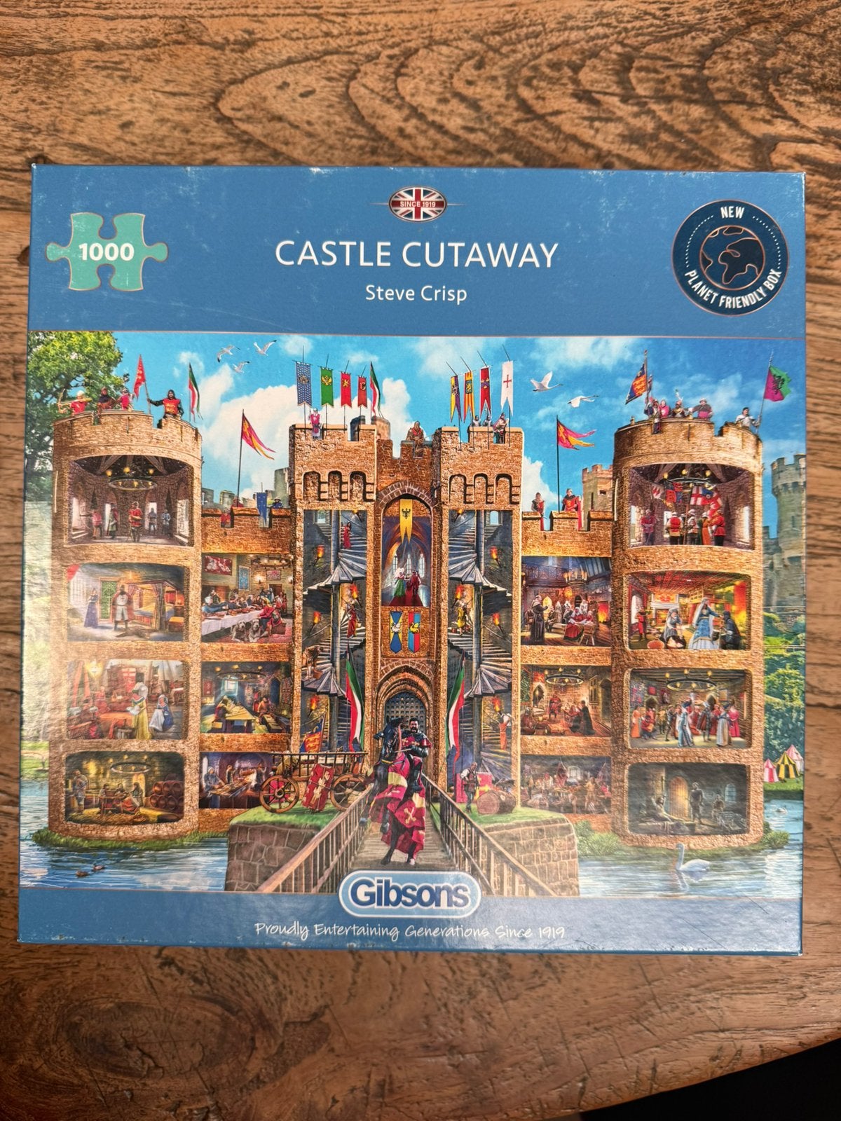 Gibsons puzzel Castle Cutaway, Hobby en Vrije tijd, Denksport en Puzzels, Ophalen of Verzenden, 500 t/m 1500 stukjes, Zo goed als nieuw