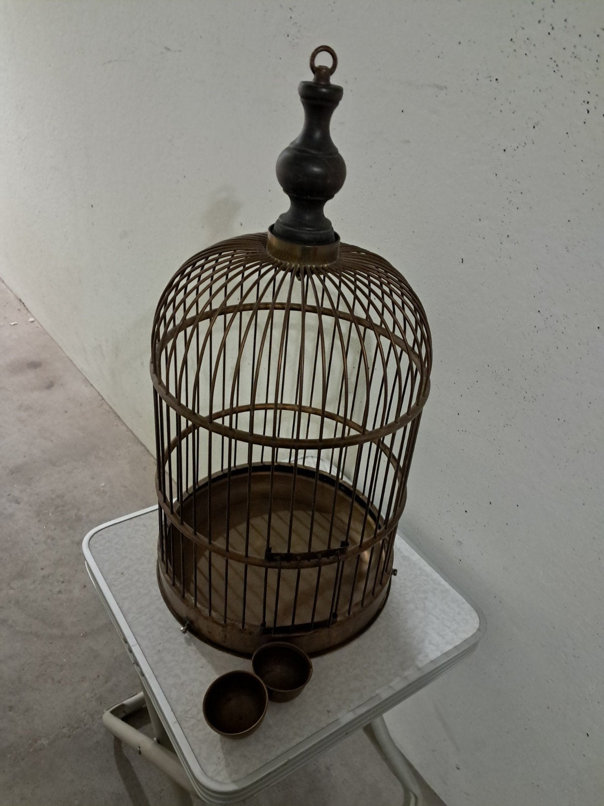 koper kooi, Ophalen, Zo goed als nieuw, Metaal, Vogelkooi