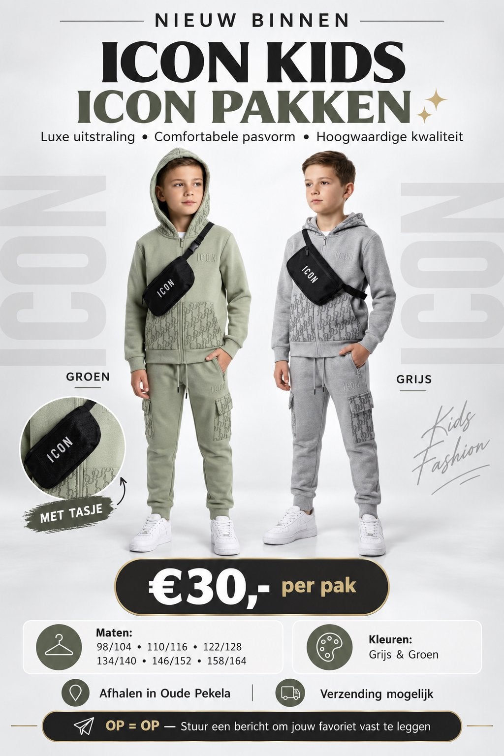 Icon pakken kids 3 delig, Kinderen en Baby's, Ophalen of Verzenden, Nieuw