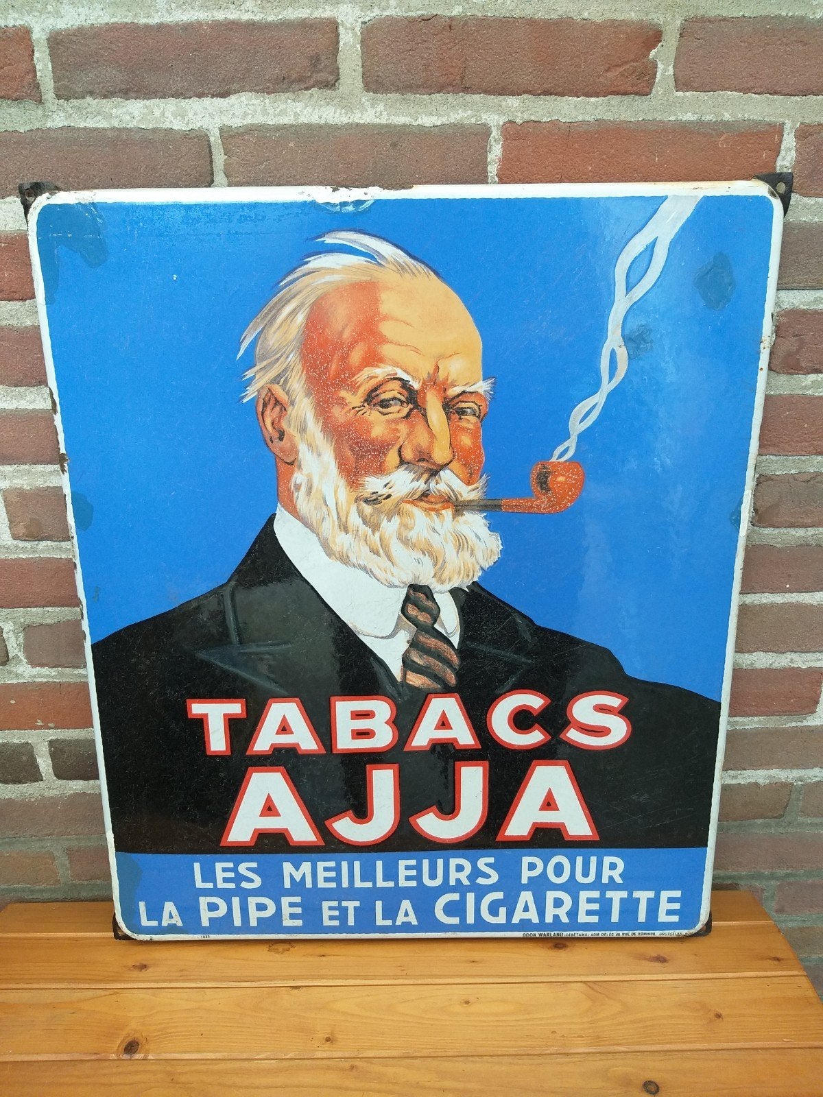 Emaille AJJA bord' 1935 ✔️, Ophalen of Verzenden
