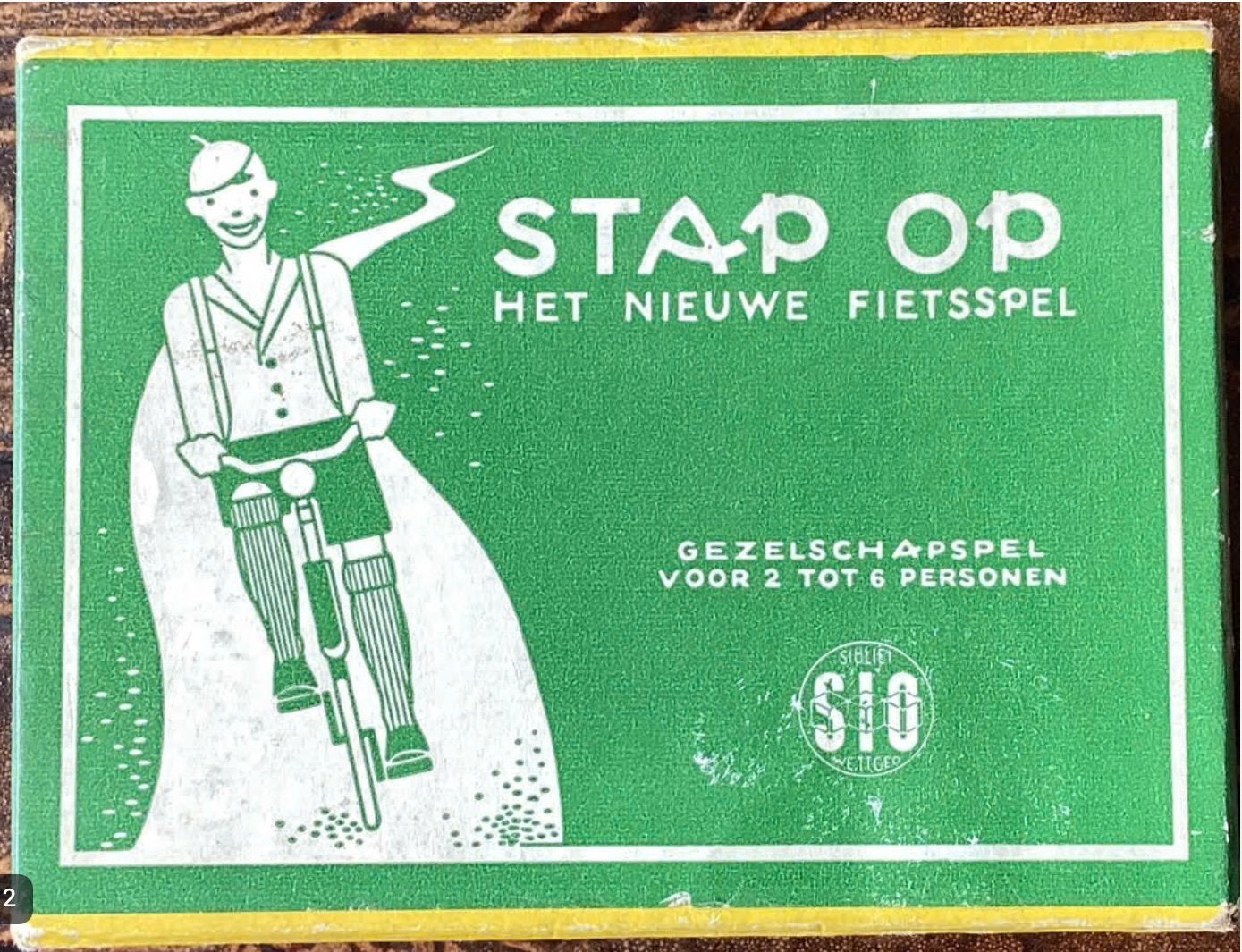 Stap op, het nieuwe fietsspel, vintage, Ophalen of Verzenden, Zo goed als nieuw