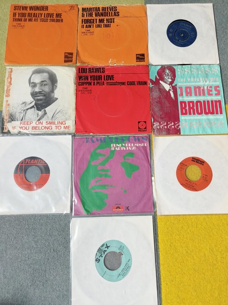 Soul Funk single verzameling, Cd's en Dvd's, Vinyl Singles, Gebruikt, Single, R&B en Soul, 7 inch, Ophalen of Verzenden