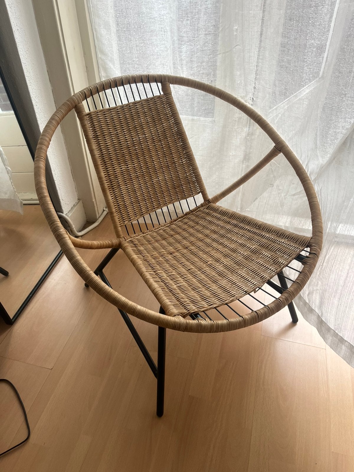 IKEA ORRESLÄTT Rotan Fauteuil stoel, Ophalen, Bruin, Riet of Rotan, Zo goed als nieuw