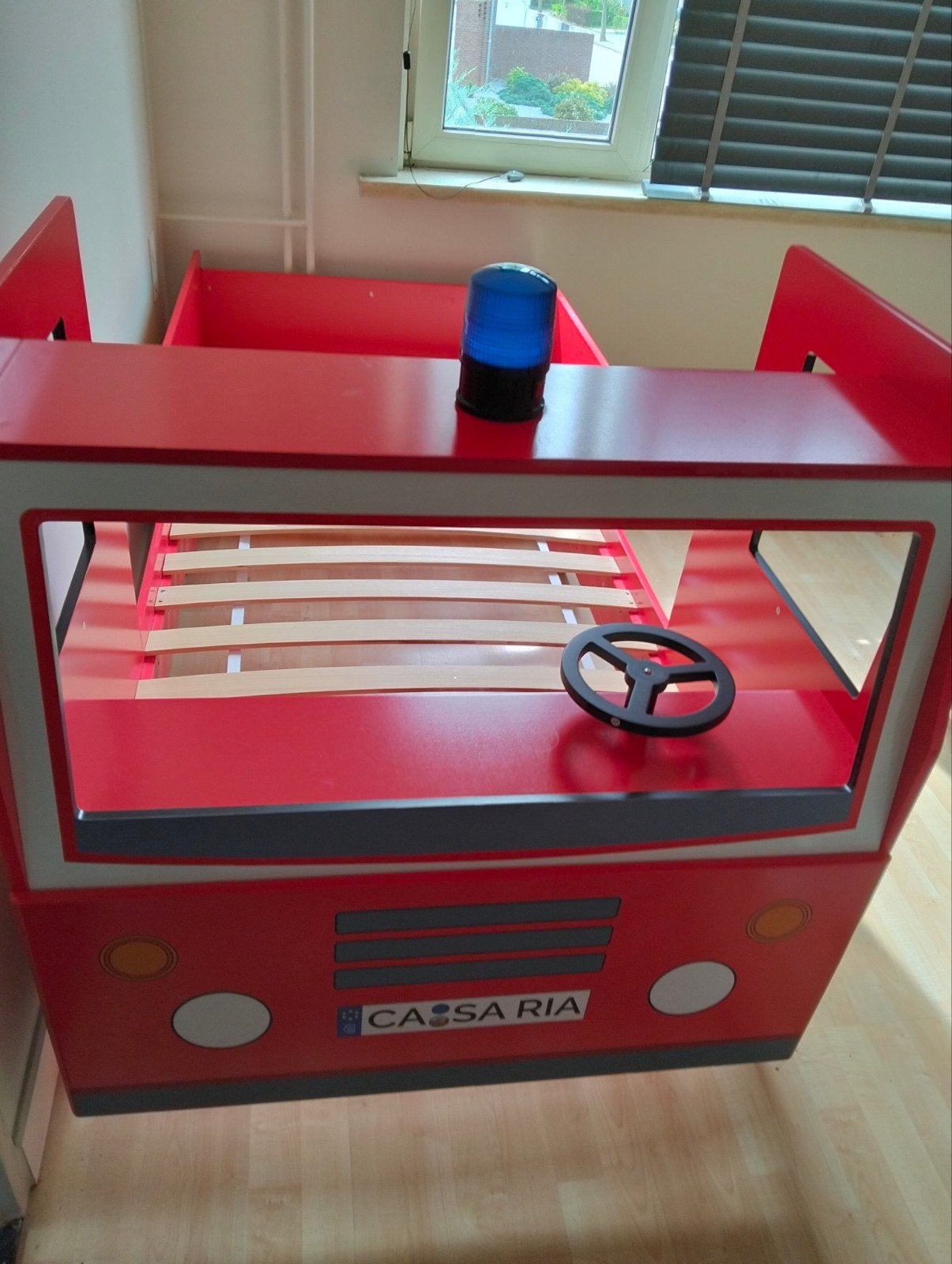 Brandweerauto kinderbed - Zo goed als nieuw, Ophalen, 90 cm, Eenpersoons, Zo goed als nieuw