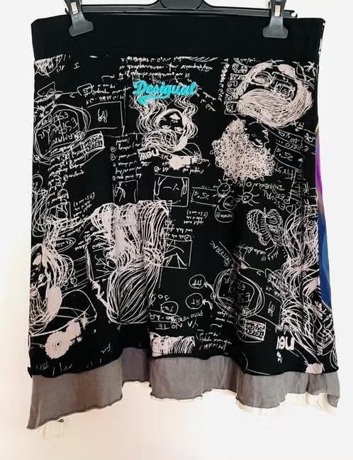 Desigual rok maat 42, Zwart, Maat 42/44 (L), Ophalen of Verzenden, Zo goed als nieuw