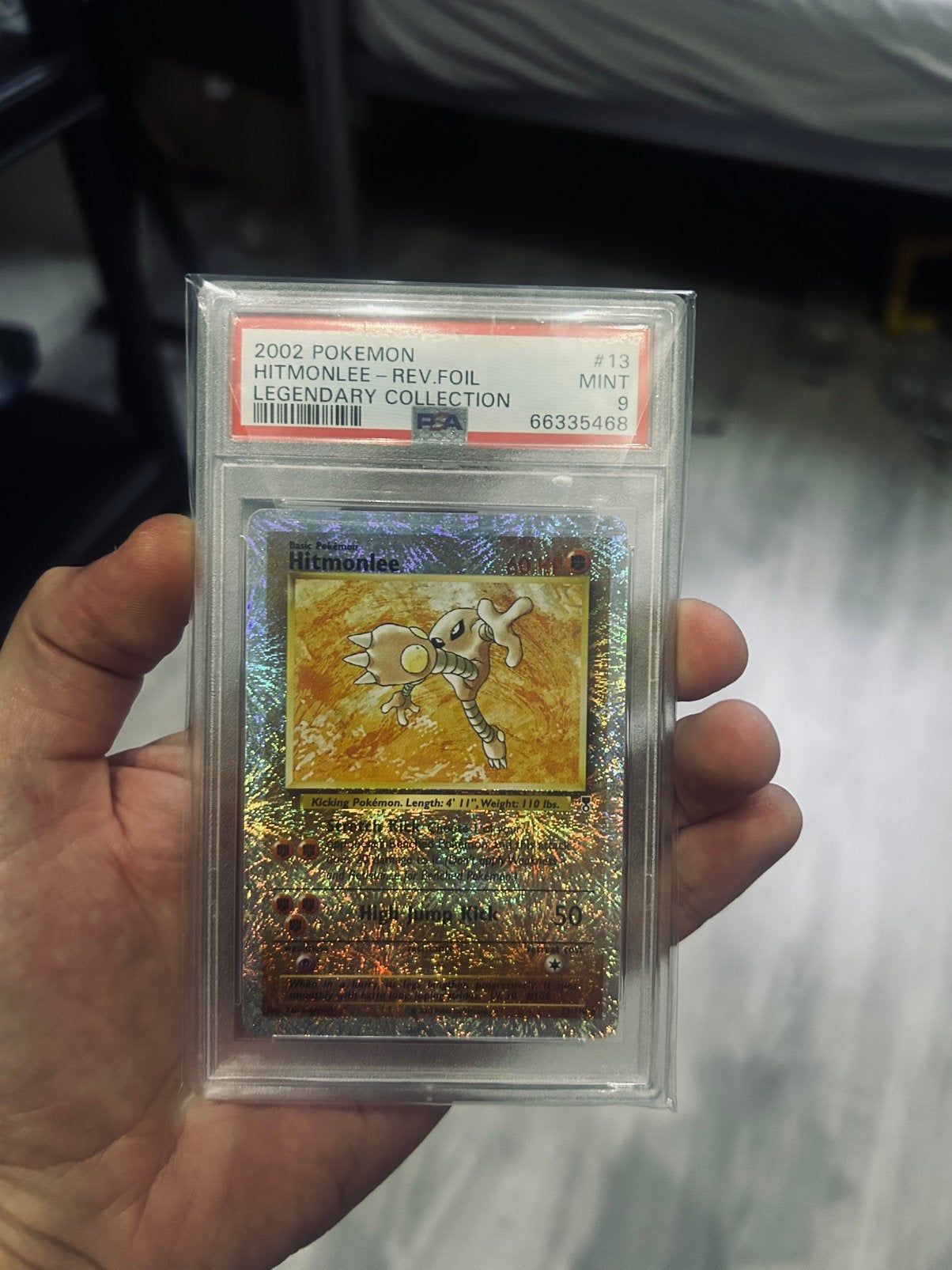 hitmonlee legendary collection reverse holo psa 9
