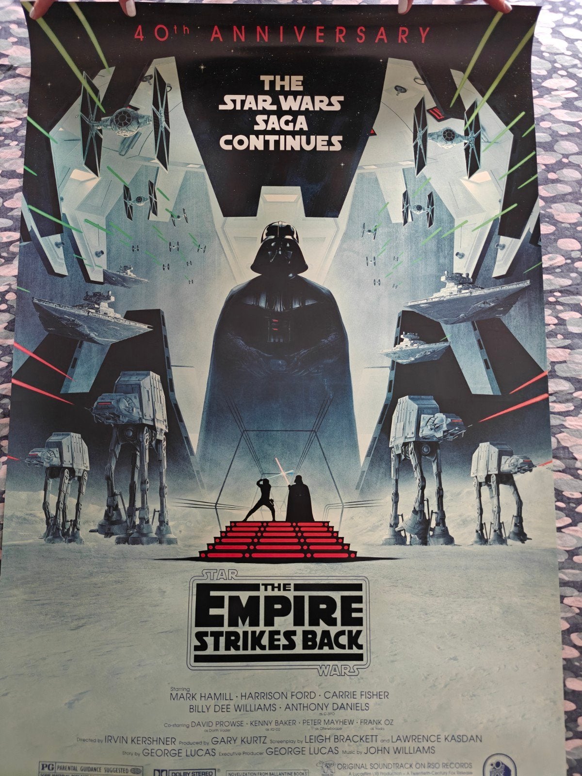Empire Strikes Back 40th 27x40 Dubbelzijdig Originele Poster, Rechthoekig Staand, Deurposter of groter, Nieuw, Ophalen of Verzenden