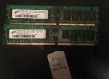 2 X 1GB DDR-333 CL2 ECC REG (MEM549) 17-8, Ophalen of Verzenden, Zo goed als nieuw, DDR, Server