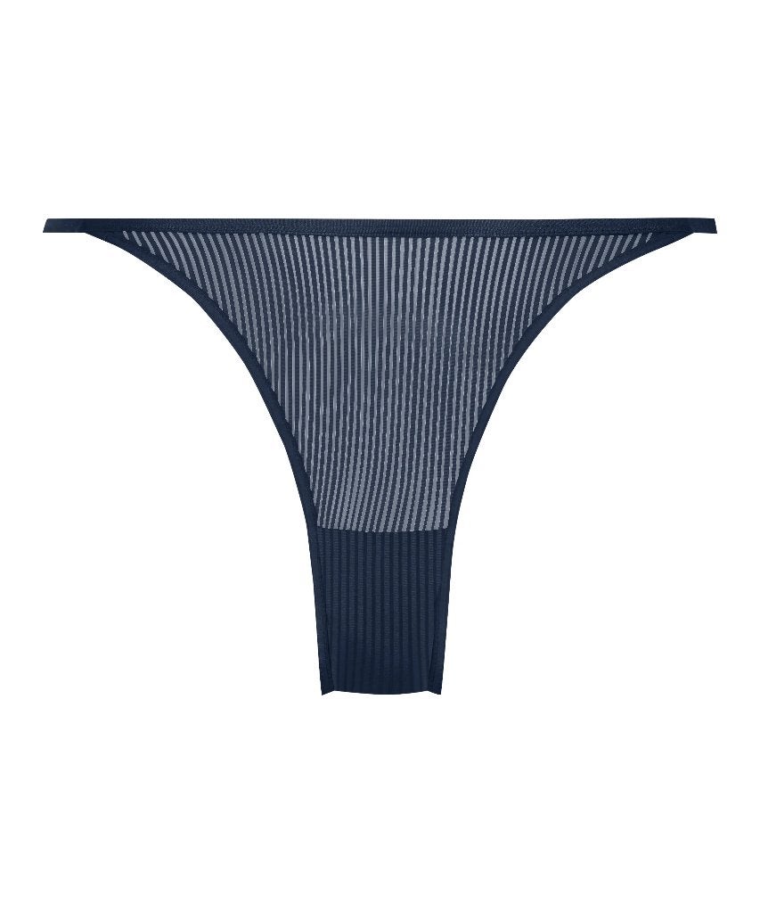 Kaiden String Zwart en Blauw Maat XXS, L en XL (130), Hunkemöller, Ophalen of Verzenden, Overige kleuren, String