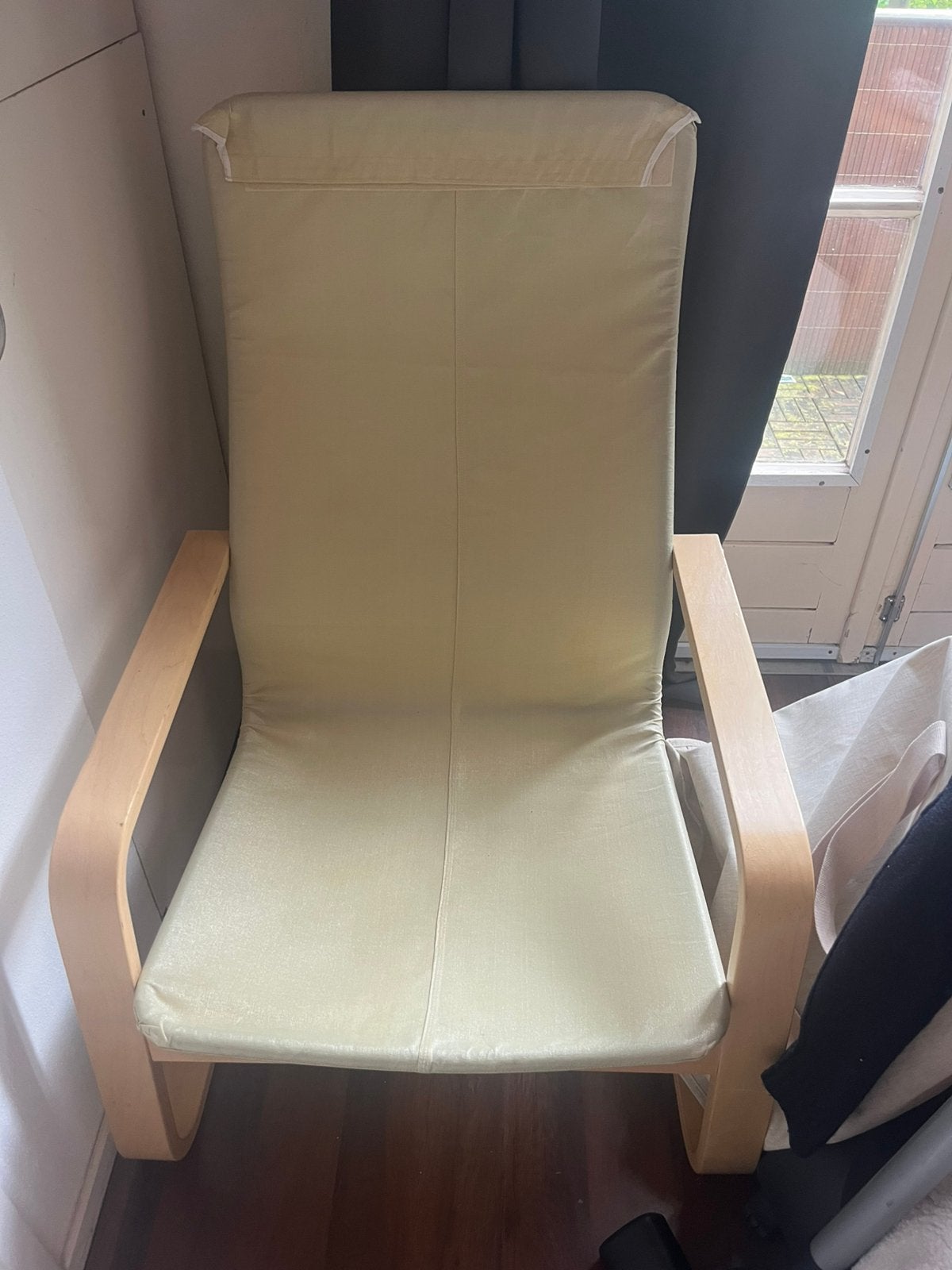 IKEA POÄNG fauteuil, Ophalen, Zo goed als nieuw, 75 tot 100 cm, 50 tot 75 cm