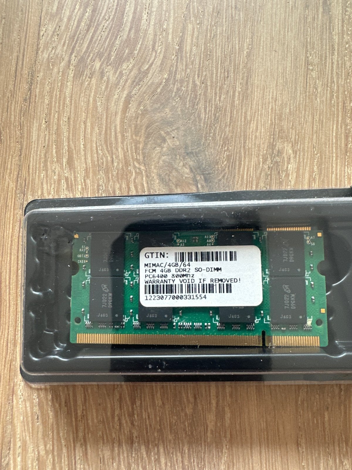 MIMAC 4GB DDR2 SO-DIMM PC6400 800MHz RAM Geheugen, Computers en Software, RAM geheugen, Gebruikt, Ophalen of Verzenden, DDR2, 2 GB