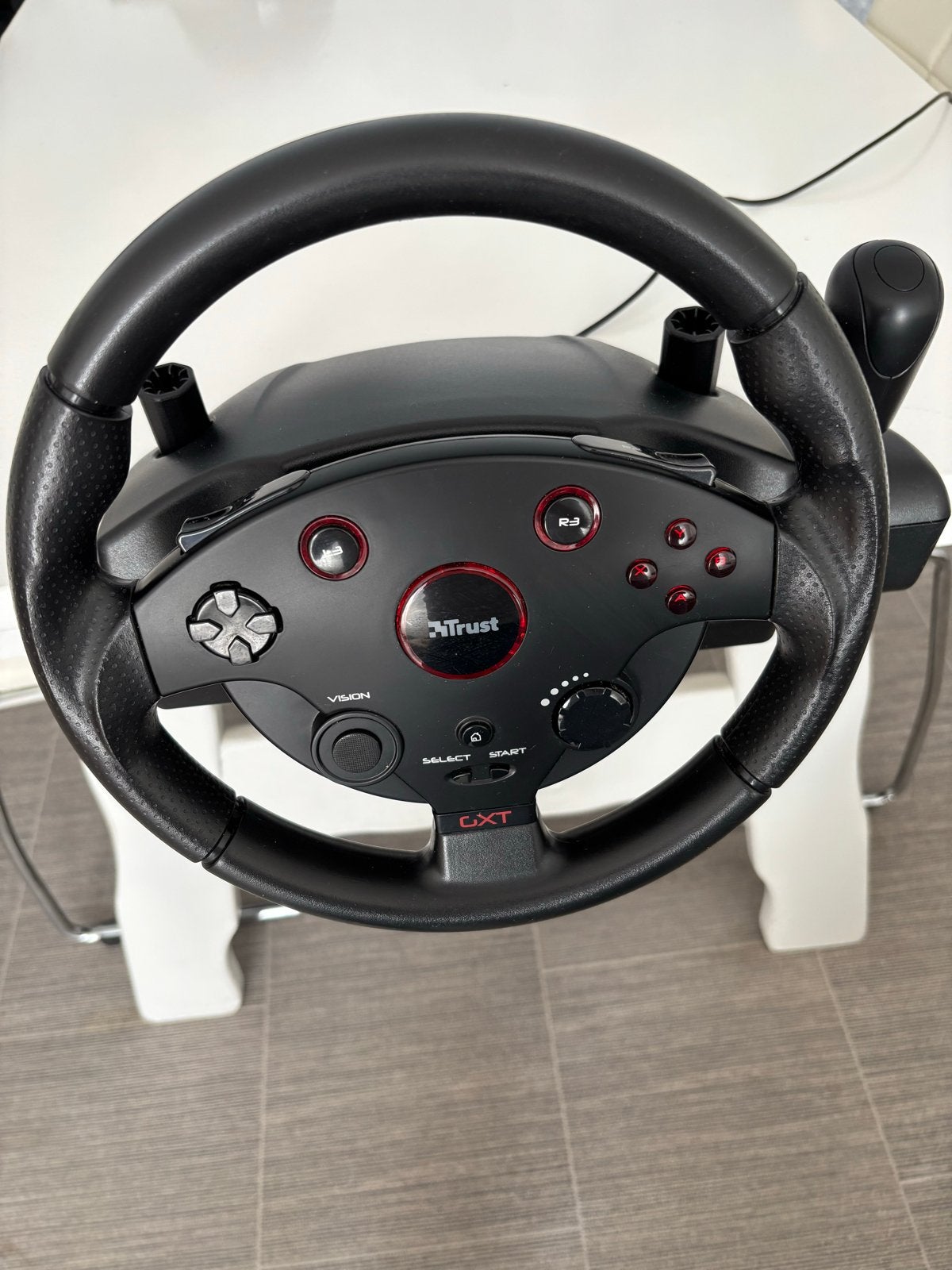 Trust GXT Racestuur met pedalen voor PC/PlayStation, Racestuur, Gebruikt, Force feedback, Ophalen of Verzenden