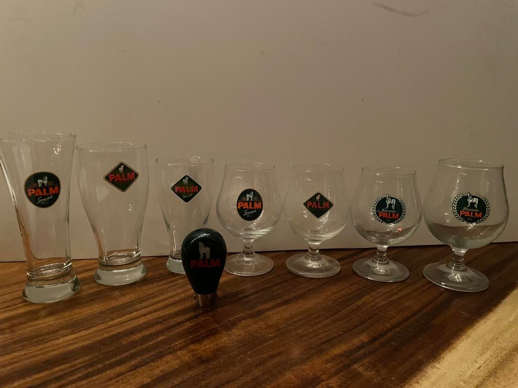 Palm bier glazen, Ophalen of Verzenden, Zo goed als nieuw, Bierglas