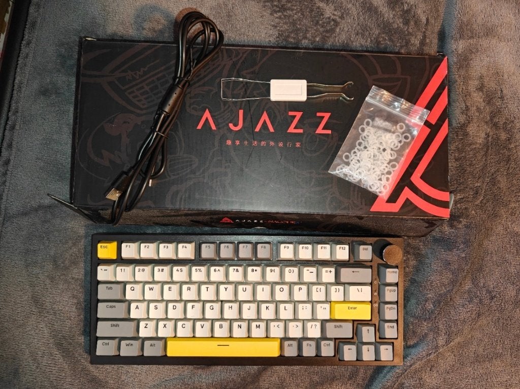 Ajazz AK820 Mechanisch Toetsenbord (75% Layout) - Full box, Ophalen of Verzenden, Zo goed als nieuw, Qwerty, Ajazz