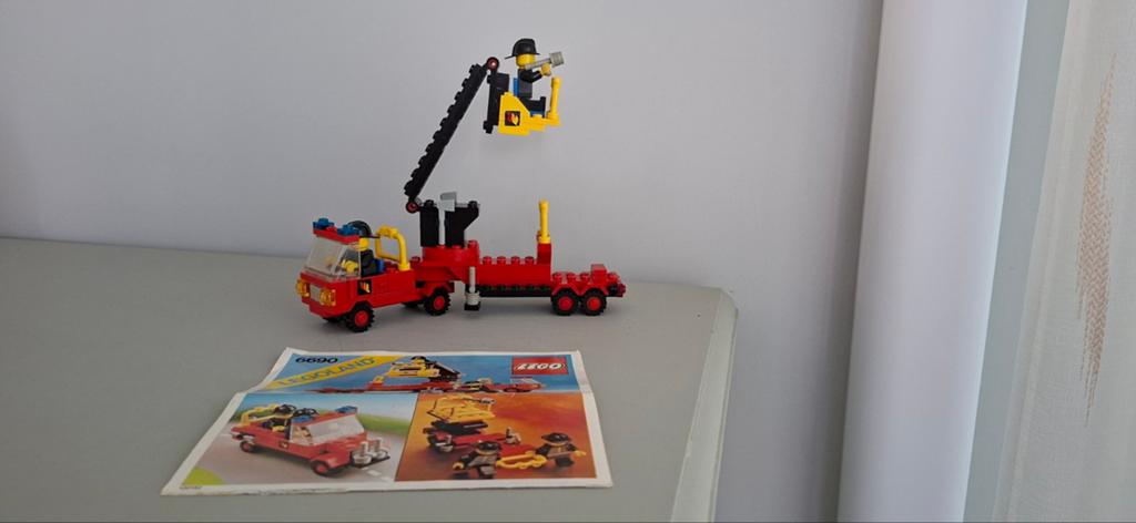 Lego Legoland set 6690 brandweer ladderwagen, Compleet, Gebruikt, Lego, Ophalen of Verzenden