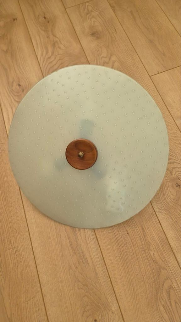 Vintage plafondlamp plafonniere mid century, Huis en Inrichting, Ophalen, Gebruikt, Rond