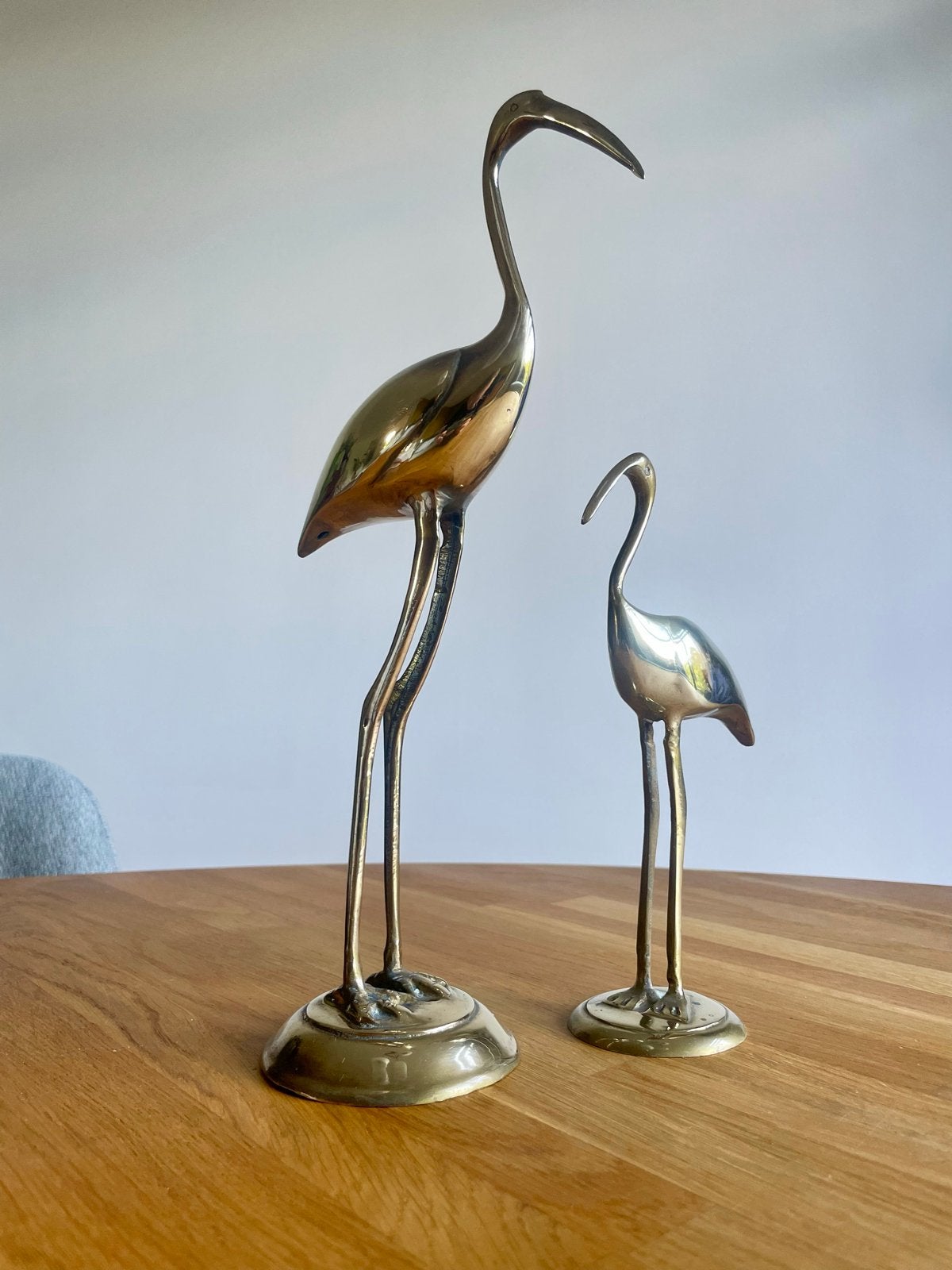 Vintage messing kraanvogels set van 2, Ophalen of Verzenden