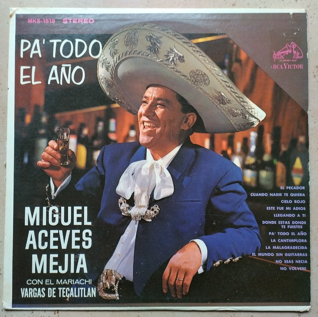 LP Miguel Aceves Mejia Con El Mariachi Vargas De Tecalitlan, LP, Gebruikt, Originele persing, Traditioneel en Volksmuziek