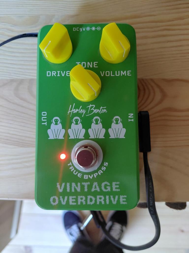 Harley Benton Vintage Overdrive (tube screamer kloon), Muziek en Instrumenten, Effecten, Ophalen of Verzenden, Zo goed als nieuw