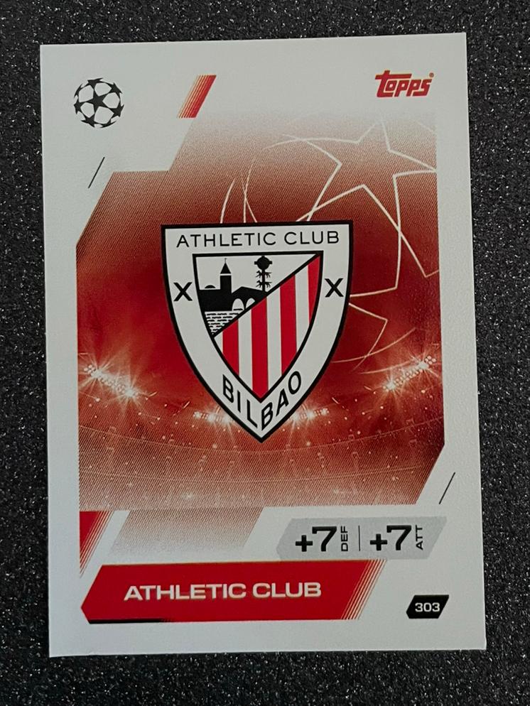 Topps MA 25/26    CLUB BADGE    ATHLETIC CLUB BILBAO, Hobby en Vrije tijd, Verzenden, Zo goed als nieuw, Plaatje