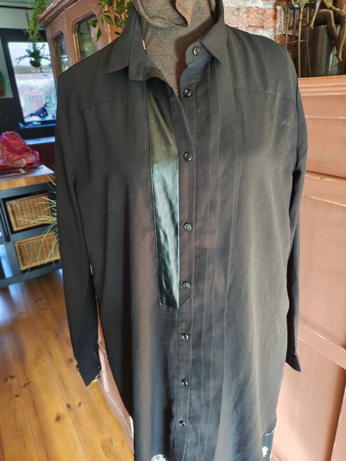 blouse 46 48 Norah zwart, Ophalen of Verzenden, Zo goed als nieuw, Maat 46/48 (XL) of groter, Zwart