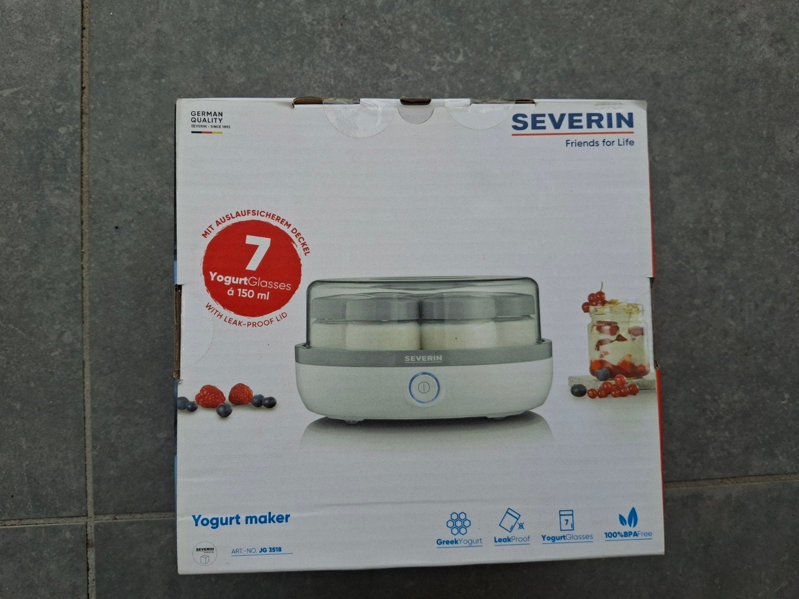 Severin Yoghurtmaker JG 3518 - Nieuw in doos, Ophalen of Verzenden, Nieuw