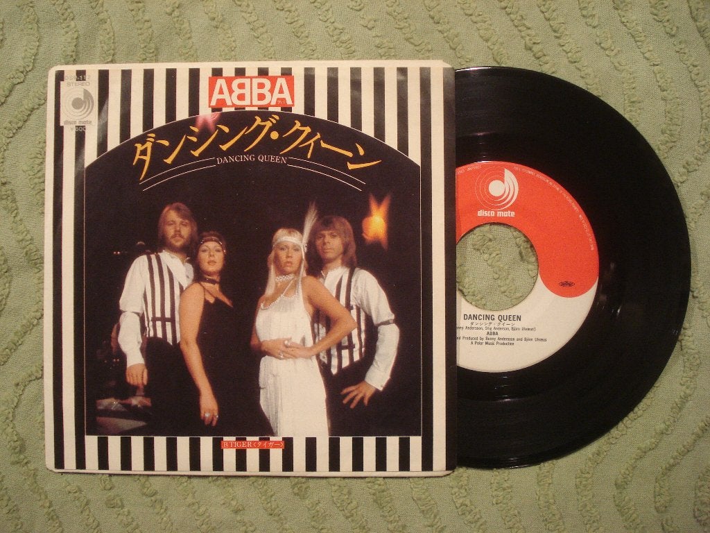 ABBA 7" Vinyl Single: ‘Dancing Queen’ (Japan), Cd's en Dvd's, Vinyl Singles, Import, 7 inch, Ophalen of Verzenden, Zo goed als nieuw