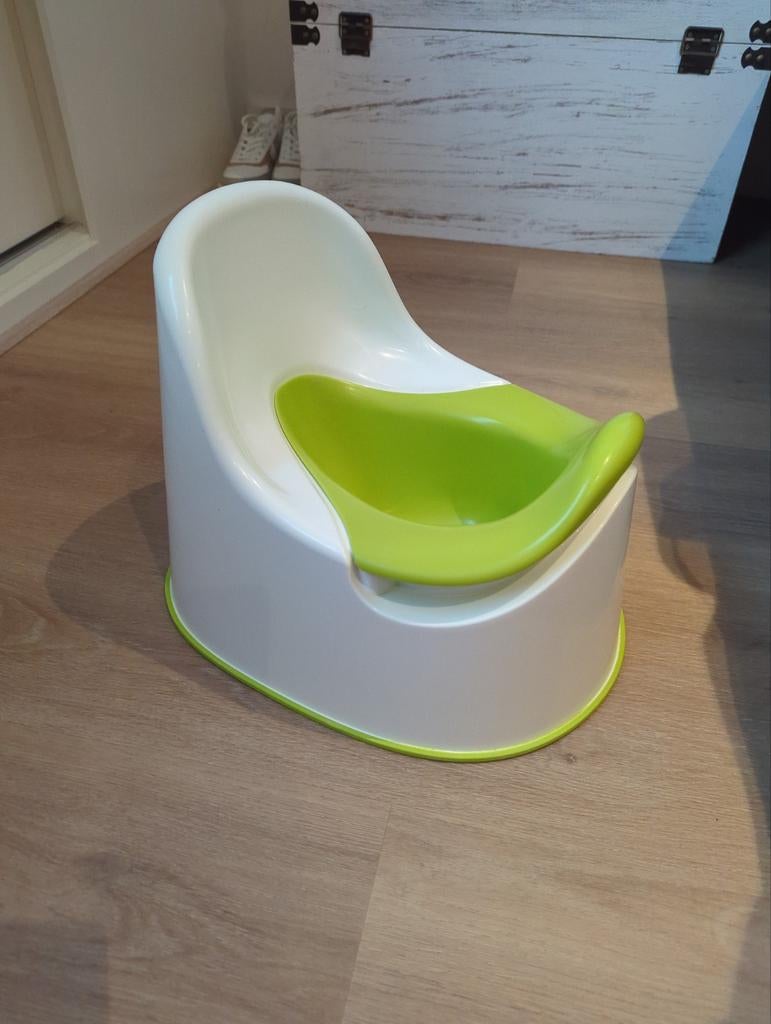 IKEA LOCKIG Potje voor kinderen - Wit met groen, Ophalen, Gebruikt