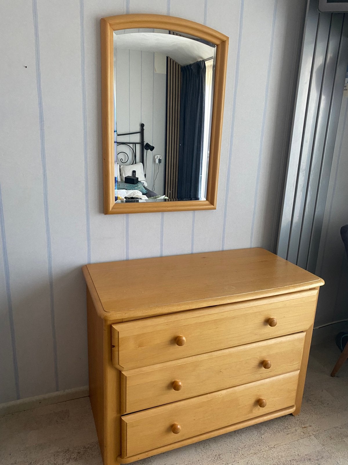 Kaptafel mer spiegel, Ophalen, Zo goed als nieuw, 50 tot 100 cm, Minder dan 100 cm