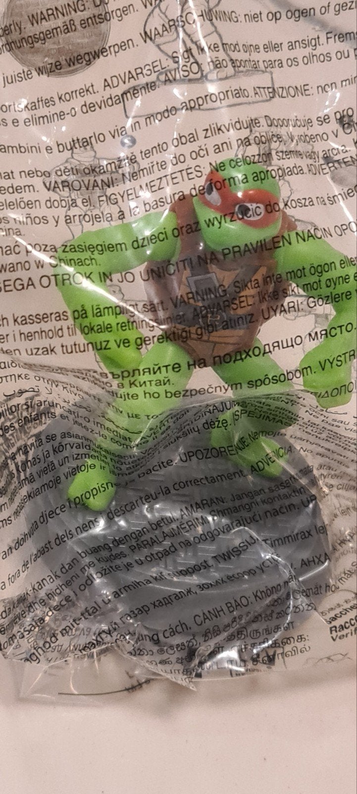Ninja Turtles Raphael – McDonald's Happy Meal – In Zakje, Ophalen of Verzenden, Nieuw