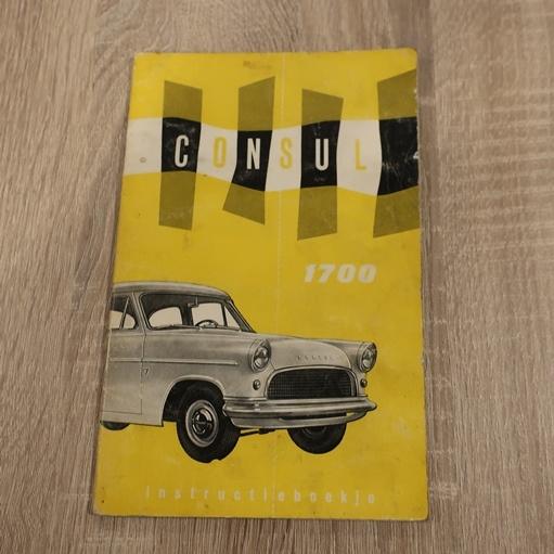 Ford Consul 1700 1958 instructieboekje origineel NL tekst, Ophalen of Verzenden