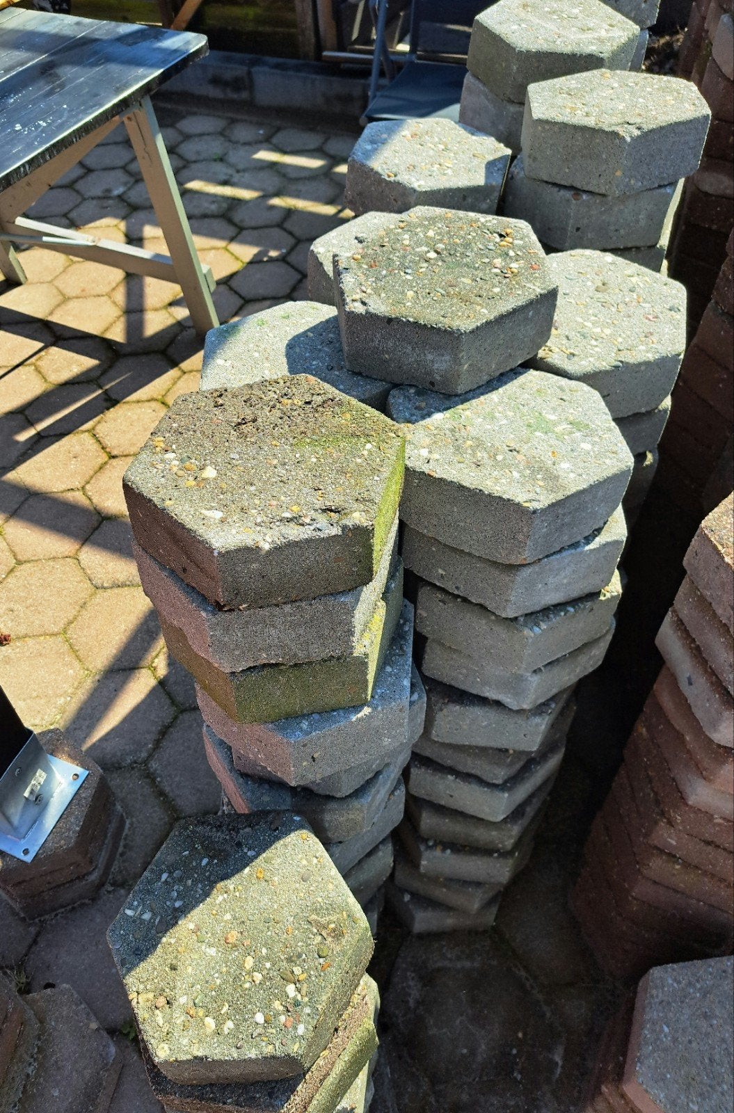 KLINKERS 6 KANT KLINKERS 20X20 ..7.5 DIK, Ophalen, Klinkers, 5 tot 10 m², Zo goed als nieuw