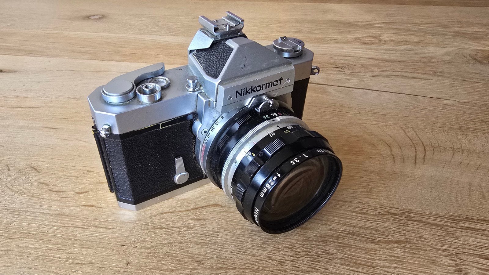 Nikon Nikkormat FTN met lenzen en balg, Ophalen of Verzenden, Gebruikt, Spiegelreflex, Nikon