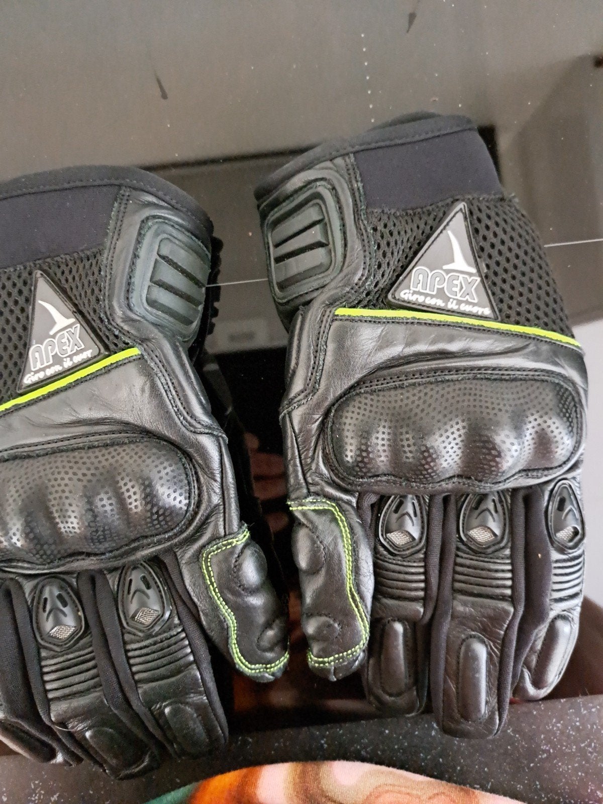 Dames motor handschoenen  mt m apek, Ophalen of Verzenden, Tweedehands, Dames, Handschoenen
