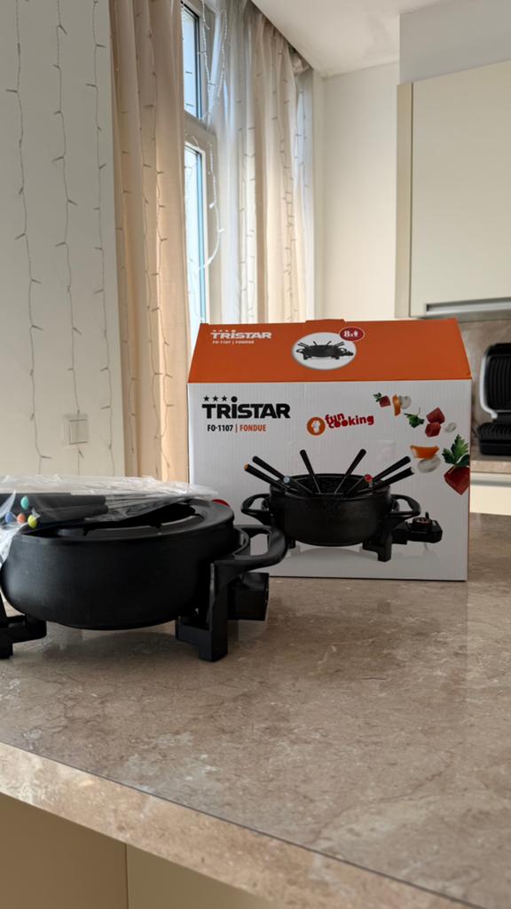 FONDUESET TE KOOP TRISTAR FO-1107, Witgoed en Apparatuur, Fonduesets, Zo goed als nieuw, Ophalen of Verzenden