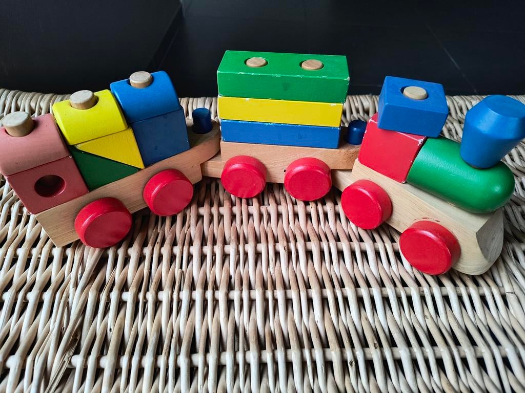 Houten trein, Kinderen en Baby's, Speelgoed | Houten speelgoed, Ophalen of Verzenden