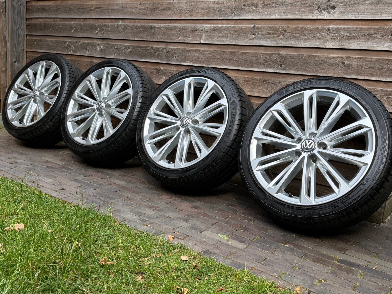 Orig Volkswagen Passat B8 Verona 19 inch velgen + banden, 19 inch, Gebruikt, Banden en Velgen, Ophalen of Verzenden