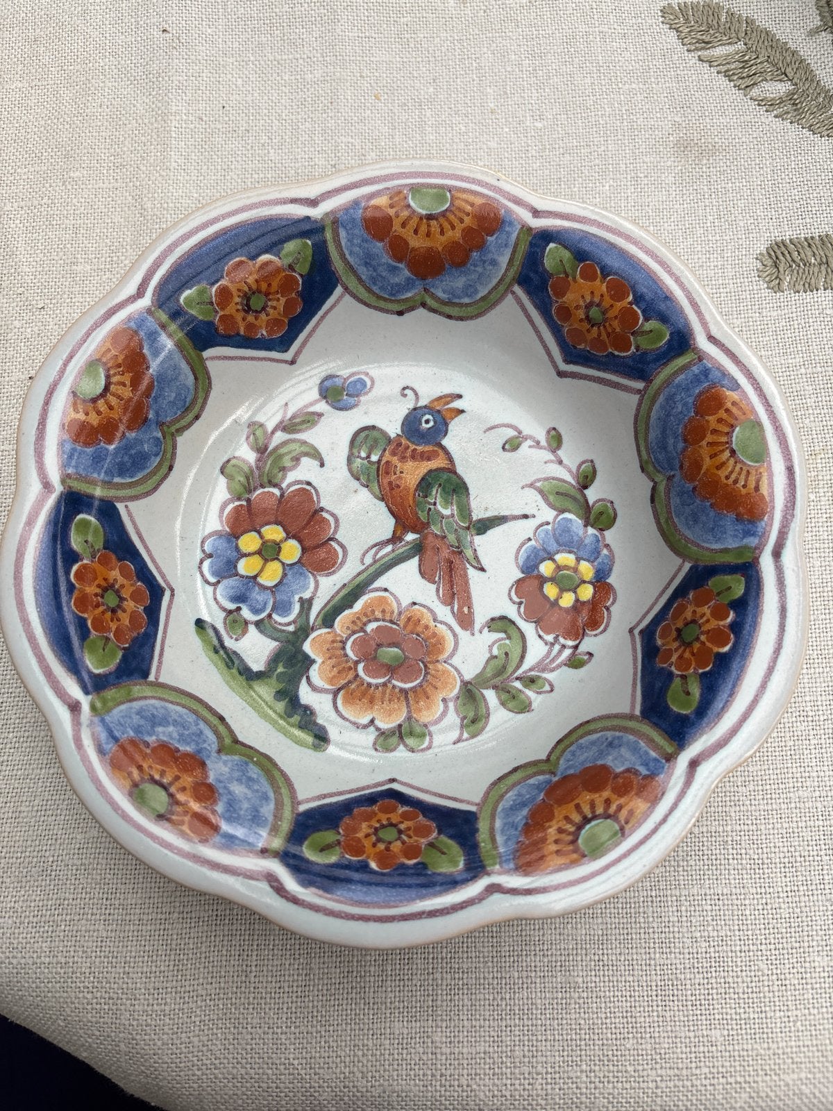 Handgeschilderde schaal van Handwerk Altena Workum, Antiek en Kunst, Ophalen