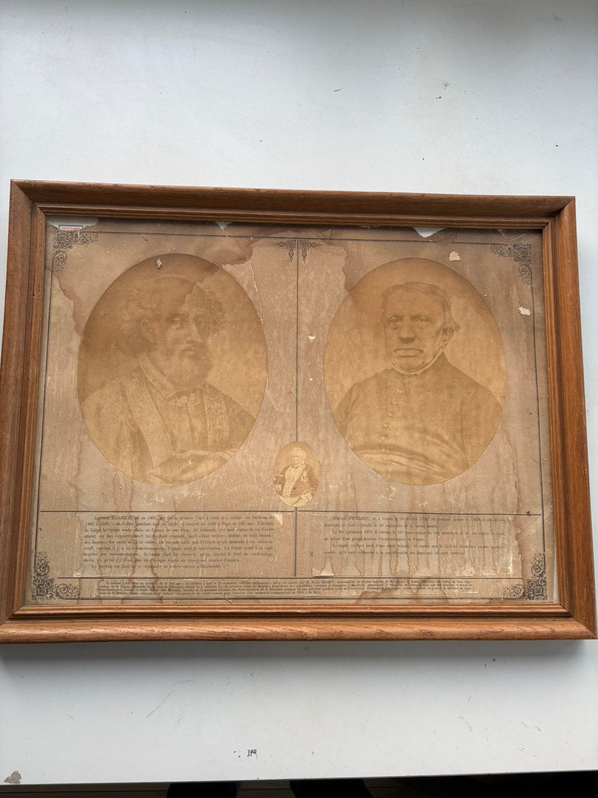 Herdenkingsprent Servais Swelsen Pierre Regout Geulle 1870, Verzenden