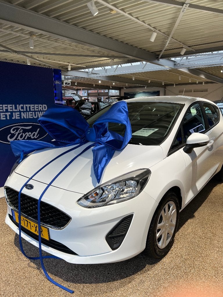 Ford Fiësta AUTOMAAT 1.0 Ecoboost 125pk 5dr 2021 Wit, Stof, 123 pk, Particulier, Blauw