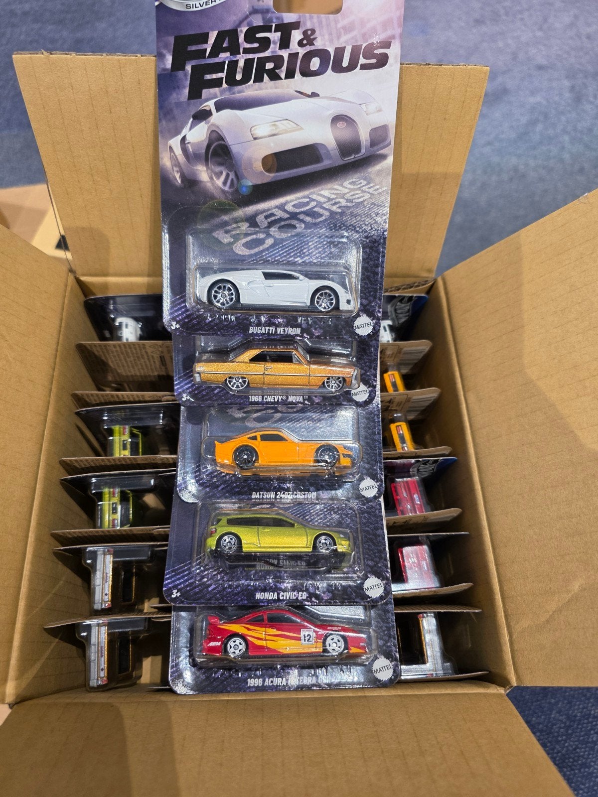 Hot Wheels Fast & Furious Racing Course Hele Set, Verzamelen, Mattel Inc., 636 Girard Avenue, East Aurora, NY 14052, USA, Nieuw